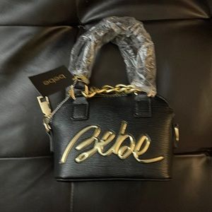 Brand new black mini BeBe purse
